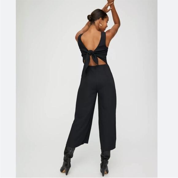 Aritzia Wilfred Ecoulment Wide Leg Jumpsuit Size 0 - Picture 3 of 11